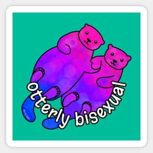 Otterly Bisexual Sticker